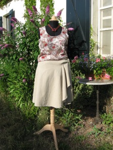 Linen Skirt, Front, Sacha Kay
